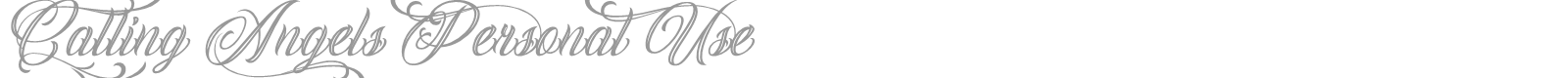 Calling Angels font preview